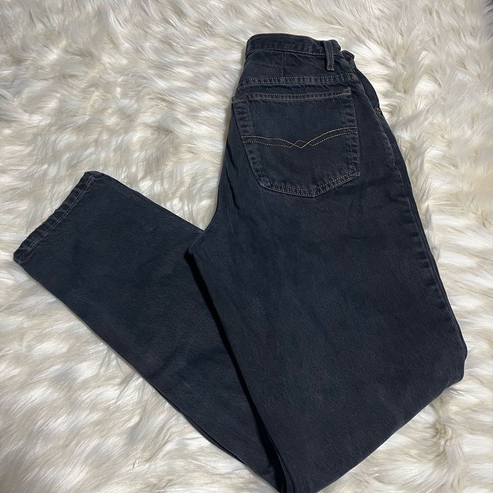Ikeda Vintage Baggy Jeans Women's 24x32 High Rise Loose Fit Black